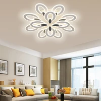 modern led light intelligent remote control ceiling light petal dimming light bedroom villa restaurant hotel lobby shopping mall