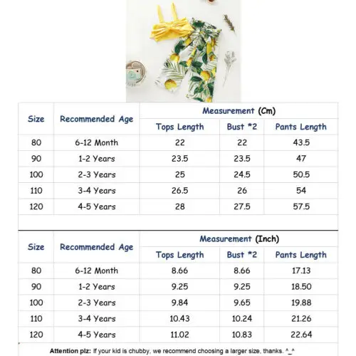 

Pudcoco Baby Girl Clothes Summer 2pcs Newborn Toddler Infant Yellow T-shirt Tops+Long Lemon Pants Outfit Casual Set