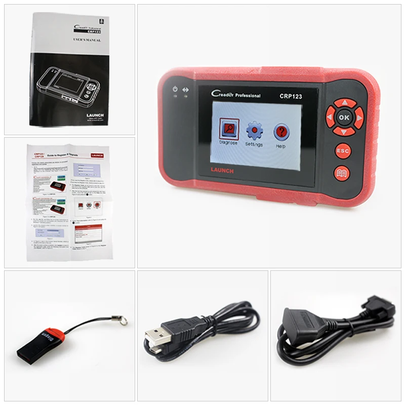 

Original Launch Creader Professional Creader CRP123 Auto Code Reader Launch CRP123 CRP 123 OBD2 EOBD Scanner