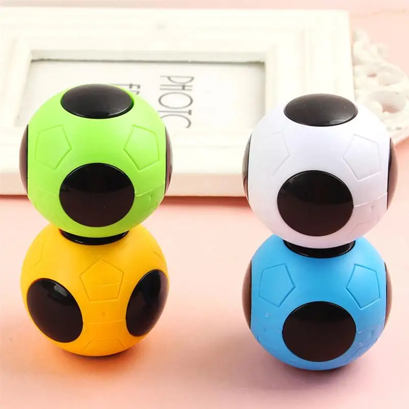 4 Uds ni&ntilde;os Mini f&uacute;tbol juguetes, para la punta del dedo Gyro juguetes descompresi&oacute;n Juguetes-3