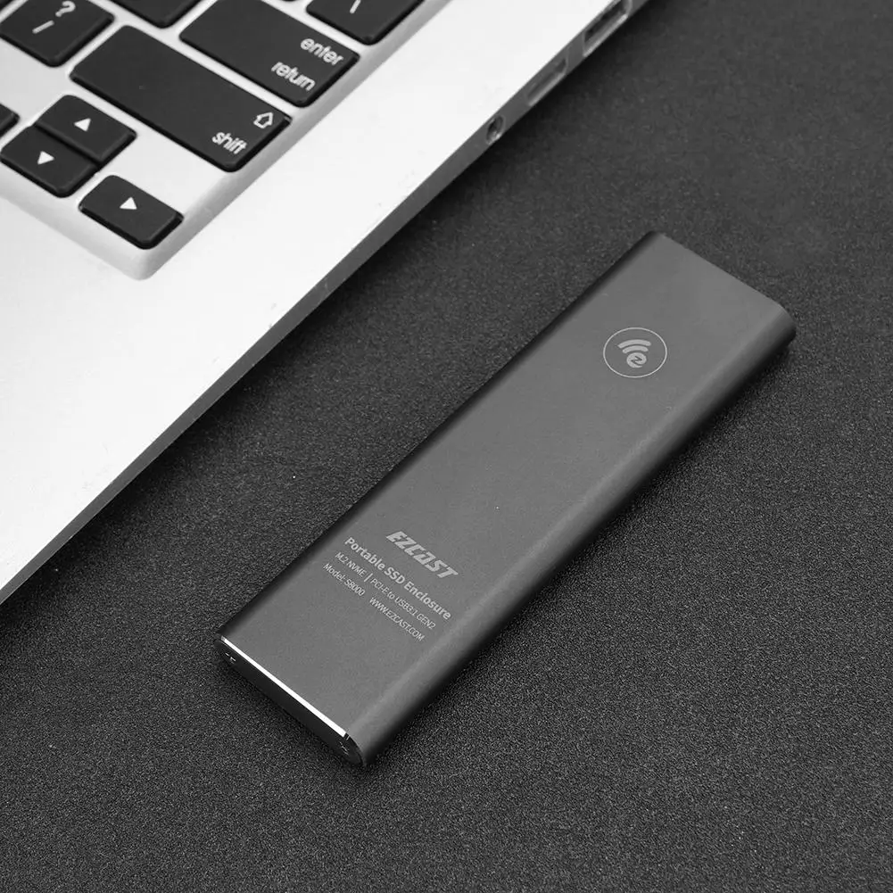

Portable Hard Disk Box M2 SSD Case NVME PCIe Enclosure M.2 to USB Type C 3.1 GEN2 M Key Adapter Hard Disk Case for Laptop