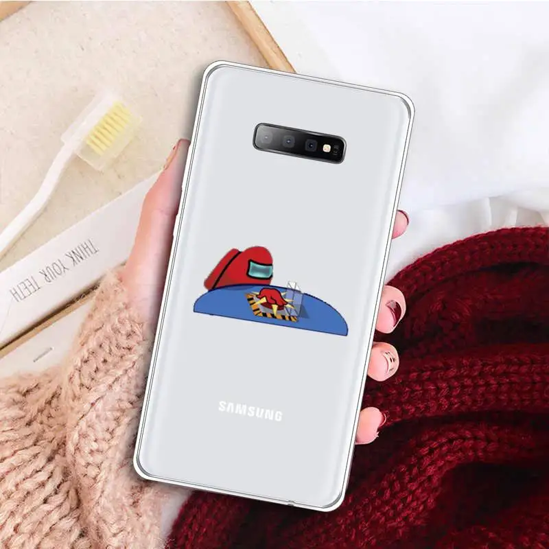 

Among Us game Phone Case Transparent for samsung A 21s 50 71 S 8 9 20 20fe note 10 20 ultra plus