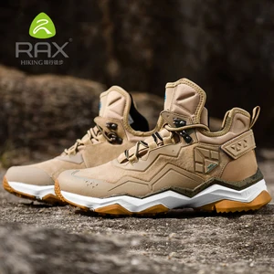 RAXмужская водонепроницаемая походная обувь; Женская противоскользящая обувь для треккинга; Обувь для альпинизма; Зимняя теплая Уличная обувь из натуральной кожи