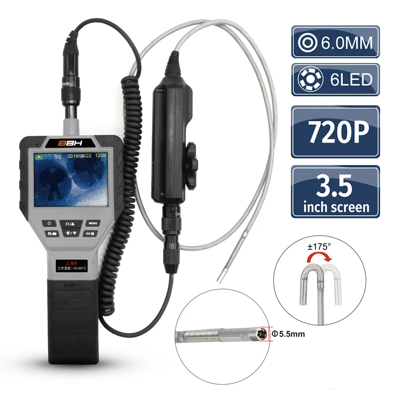 Камера для инспекции канализационной системы рулевого управления 6 мм