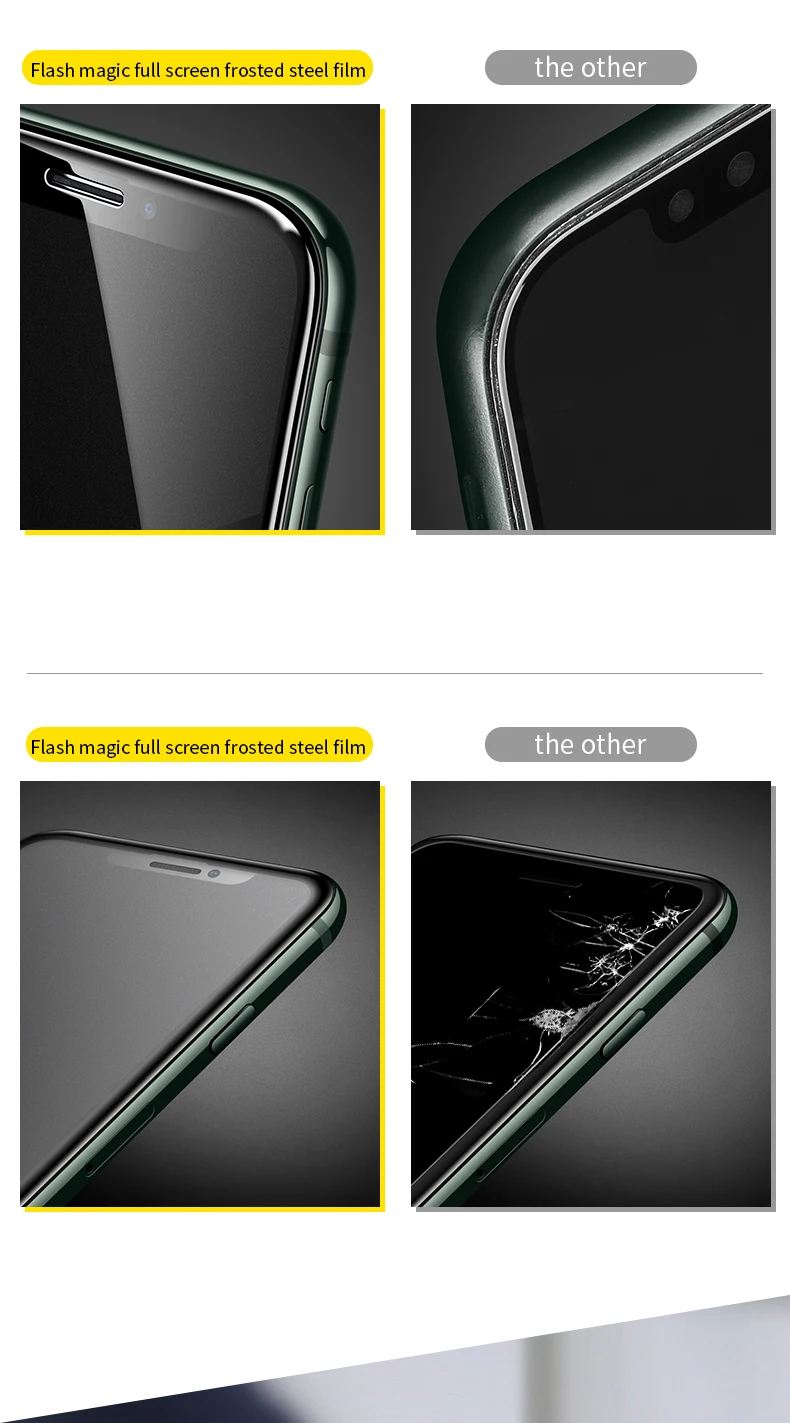 SmartDevil, матовое закаленное стекло для iphone 11 pro max, полное покрытие, защитная пленка, защита экрана 3 H, изогнутая, HD, жесткая пленка