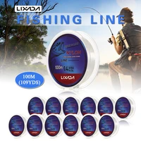 lixada 100m fishing line thread clear white thin fishing line smooth casting for freshwater and saltwater fishing accessories