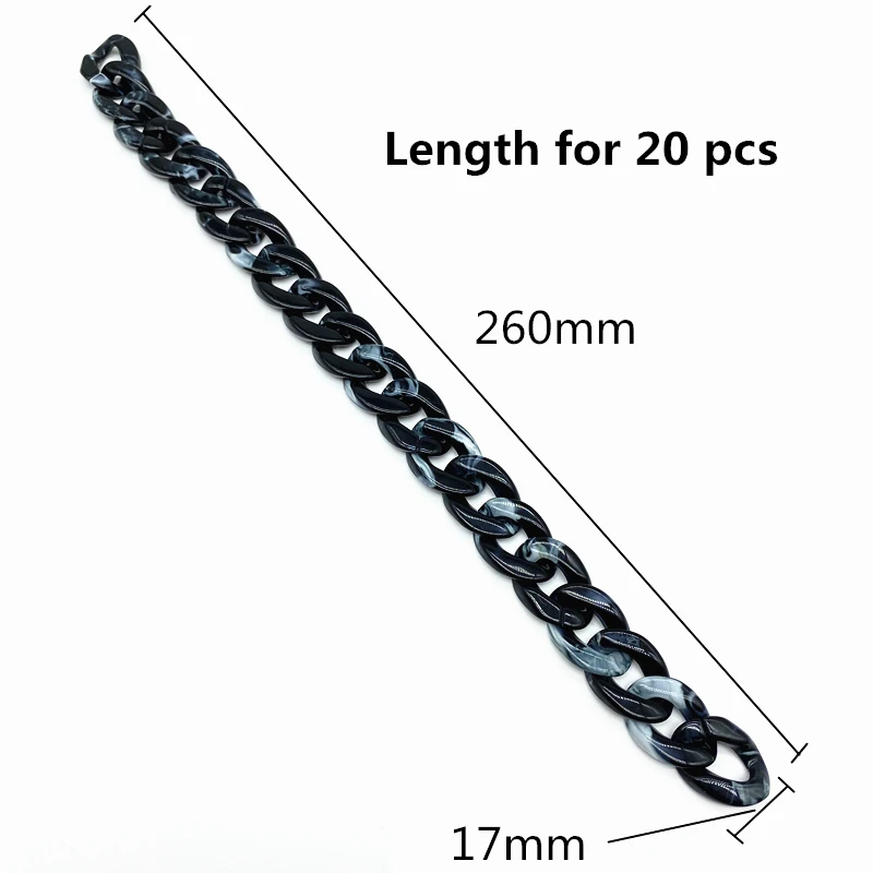 20 шт. 17x23 мм акриловые Звенья из бисера звено аксессуары для изготовления