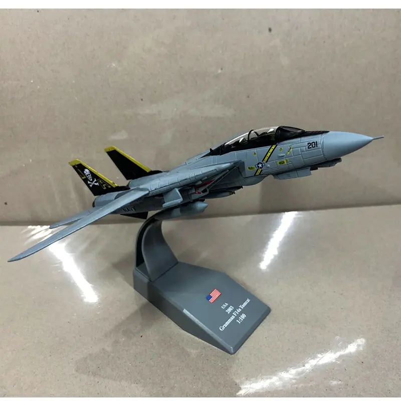 Амер 1/100 весы классические истребитель F 14 18 22 35 Литье металла военный самолет