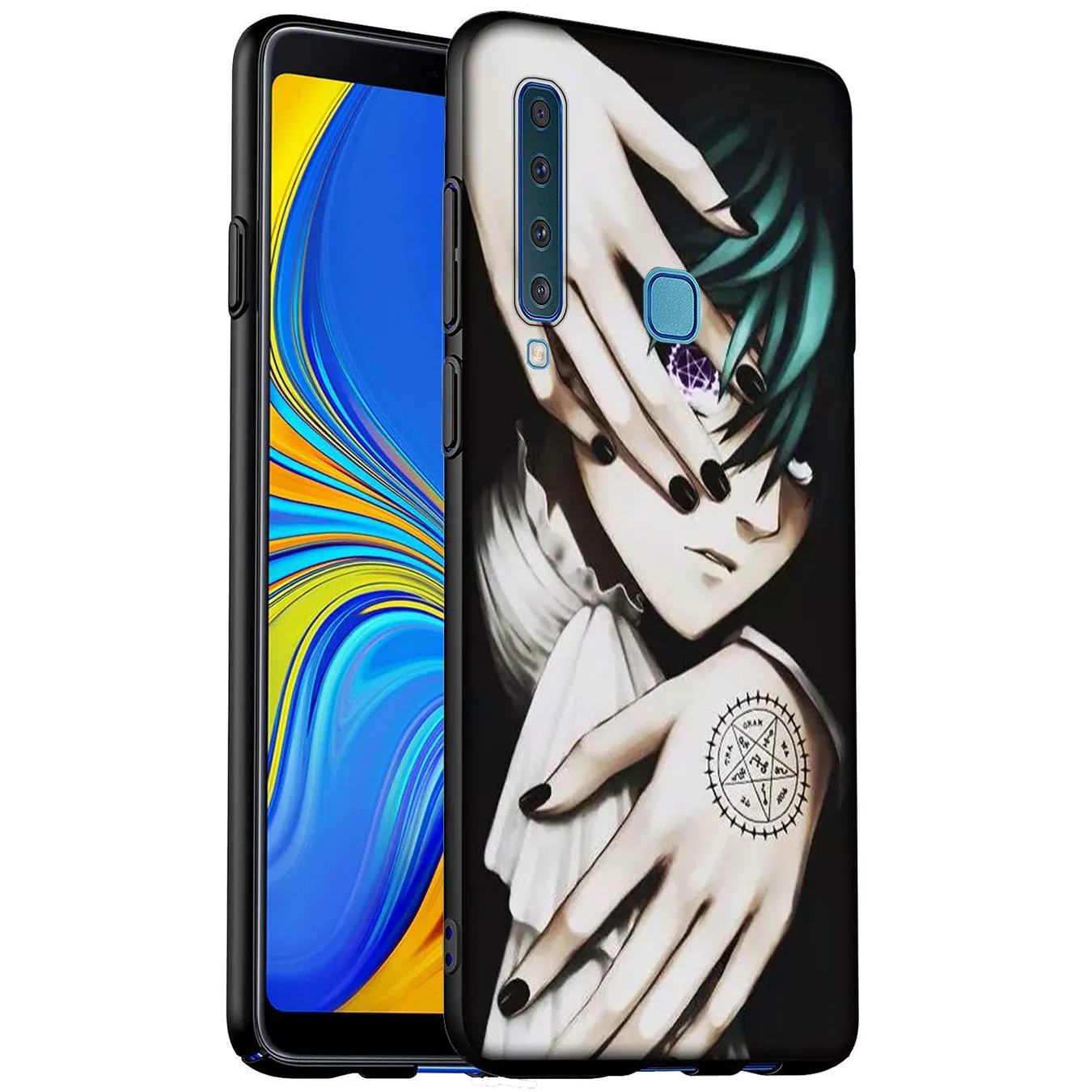 Черный Дворецкий Kuroshitsuji аниме Мягкий силиконовый чехол для телефона Samsung Galaxy A6 A7