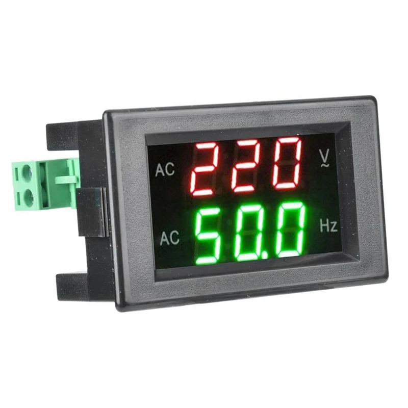 

Dual Display Voltmeter LED Detector Digital AC Monitor Gauge Panel Ammeter Generator Transformer for Auto Car Motor