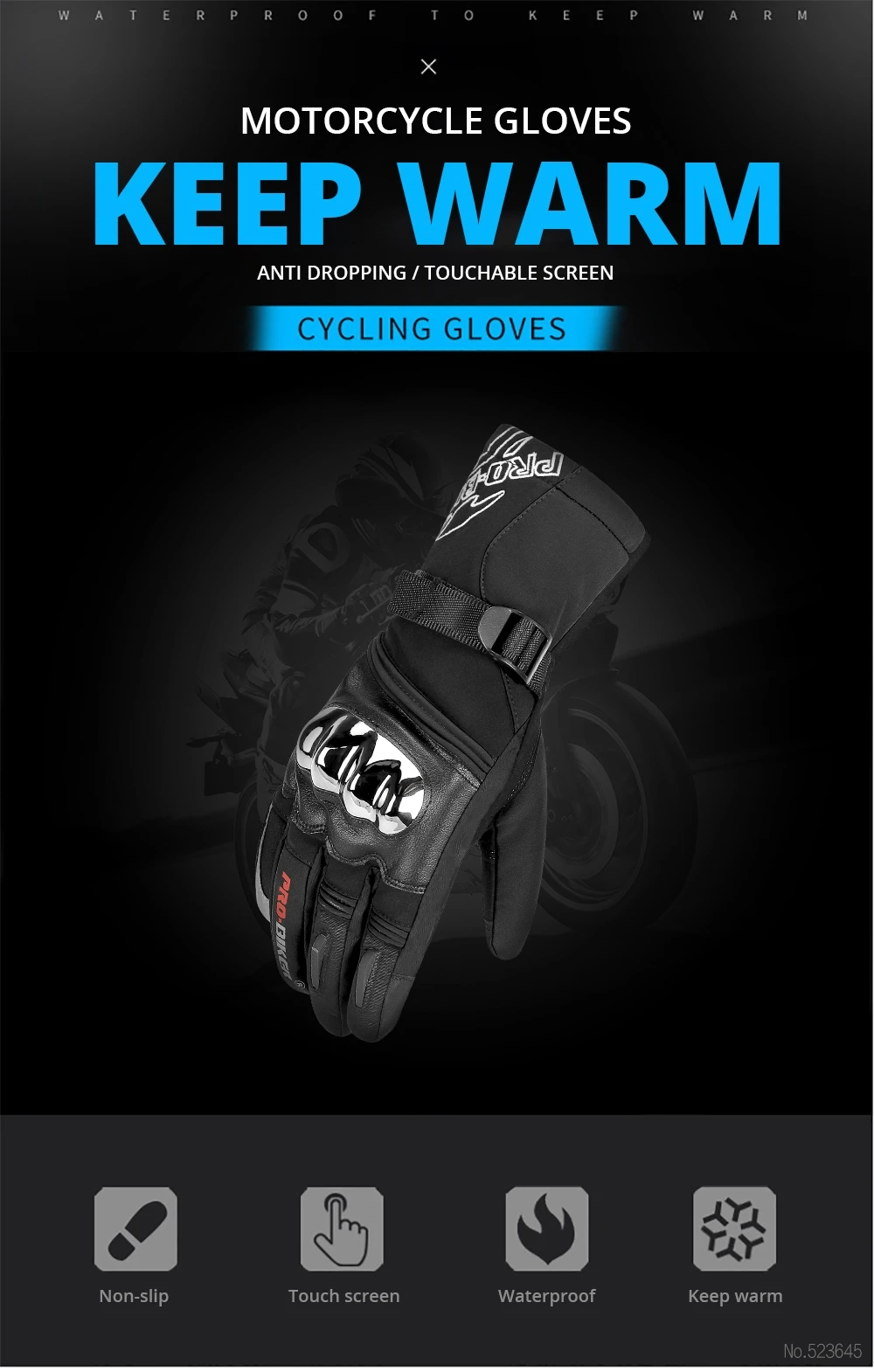 Мотоциклетные Перчатки Guantes, мотоциклетные перчатки для верховой езды, перчатки для заездов, дышащие мотоциклетные перчатки на полный палец,, водонепроницаемые, ветрозащитные, зимние