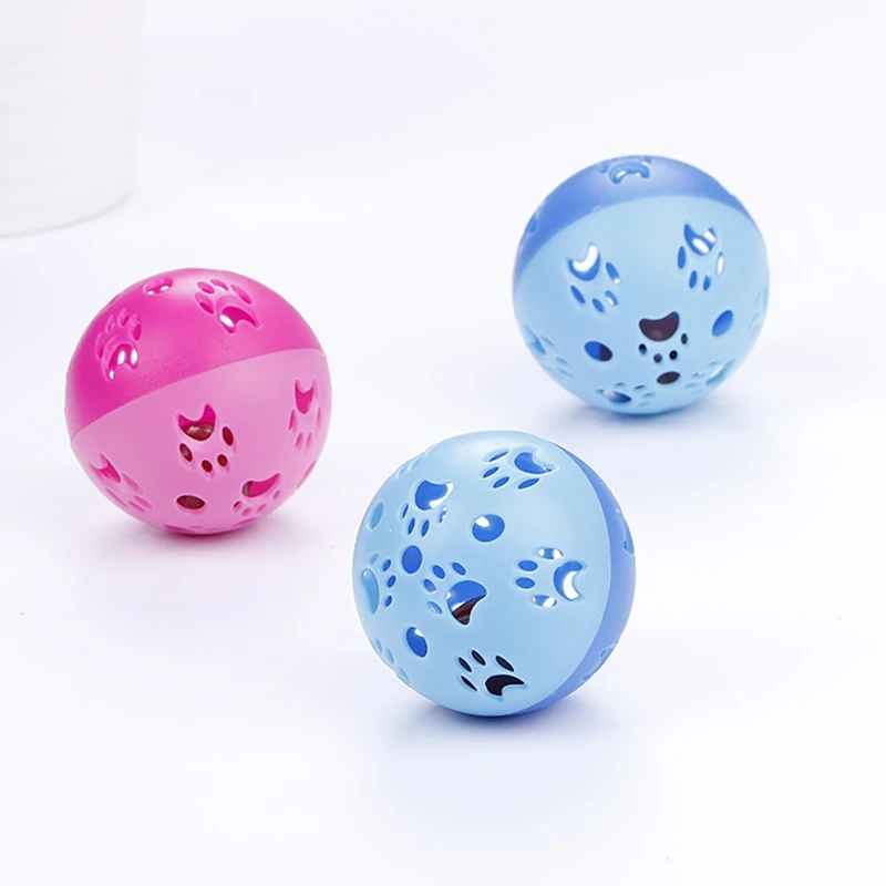 

Cat Toy Interactive Paw Design Cat Ball Kitten Toy Ball with Bell Cats Ball Throwing Funny Interactive Plastic Toy Pet Supplies