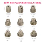 Автомобильный двигатель RC шестерни 32DP 3,175 мм Шестерня от 12 до 20t для 118 116 112 110 18 RC багги Monster Truck дрейф автомобиль внедорожник на гусеничном ходу
