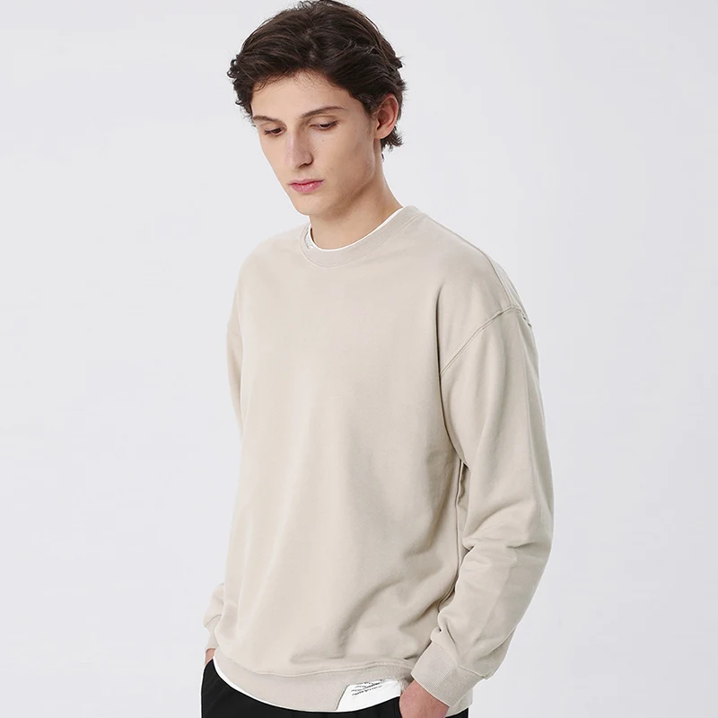 Мужская повседневная хлопковая толстовка с круглым вырезом | одежда