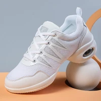 women soft soled comfortable dance shoes casual mesh breathable jazz dance shoes outdoor casual catwalk air cushion sneakers