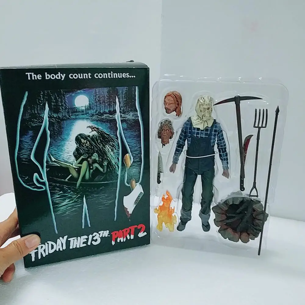 18 см NECA Friday 13 часть 2 Джейсон Вурхиз фигурка модель игрушки кукла для