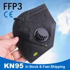 Маска для лица KN95 FFP3 с дыхательным клапаном, 6 слоев, 5102050100 шт.