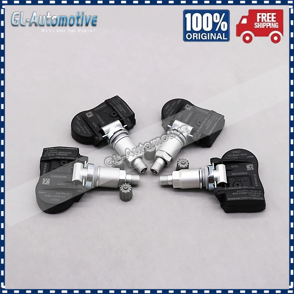 Комплект (4) TPMS LR000590 датчик давления в шинах для JAGUAR XJ F-TYPE LAND ROVER LR4 ROVER EVOQUE LR010537 LR018859 LR021936 315 МГц