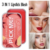 multifunctional makeup palette 3 in 1 lipstick blush for face eyeshadow lightweight matte lip tint natural face blush maquillaje