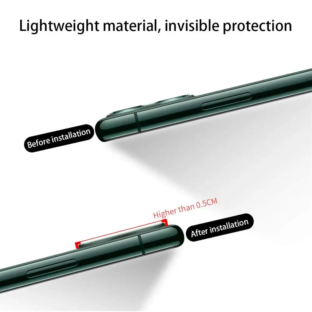 Для iPhone11 Pro задняя камера Объектив металлический задний кольцевой чехол Lentes