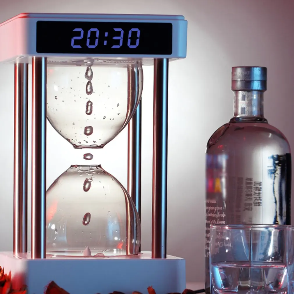 Verkauf NEUE Anti Schwerkraft Schwebenden Wasser Tropfen Zeit Sanduhr Brunnen Lampe Hydra Lampe Physikalische Experiment