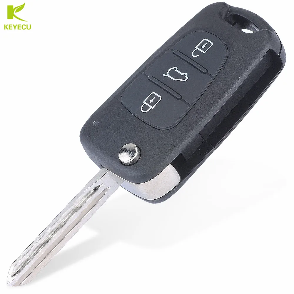 Замена KEYECU Uncut Складной Дистанционный брелок 3 кнопки 434 МГц/315 МГц ID46 для hyundai Elantra 2011-2013