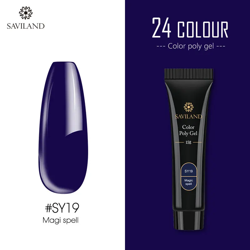 15ml SY19 SAVILAND, 15 г, 30 г, цветной, быстрый, полигель, для наращивания пальцев, замачивается, УФ, камуфляж, строительный, полигель, твердый гель, лак для ногтей - Цвет: 15ml SY19
