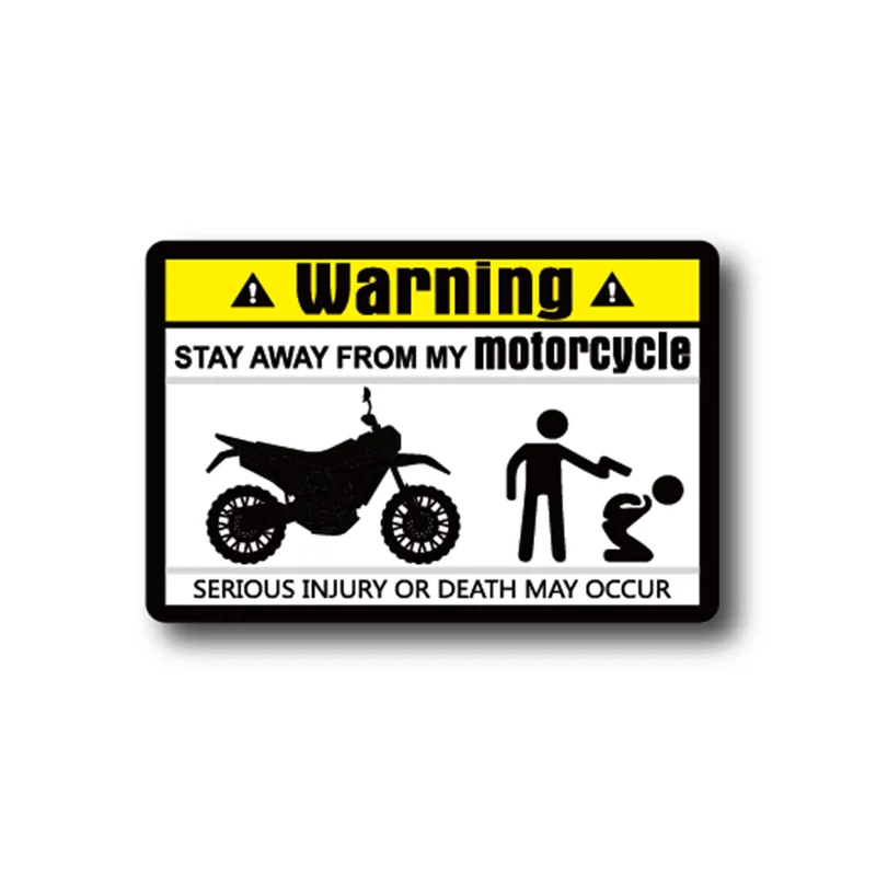 

Funny Dont Touch Warning Mark Text Unique Decal Car Sticker Decals for Motorbike Motorcycle 8cmx5.3cm