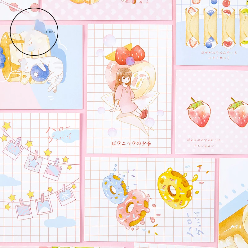 30 шт розовый клубника девушка стиль карты как Скрапбукинг вечерние приглашения