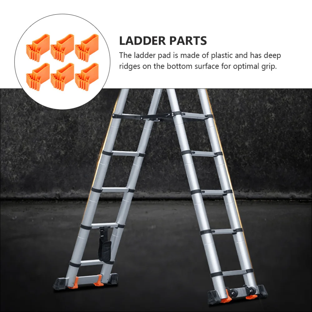 

6pcs Multifunctional Folding Ladder Fan-shaped Foot Cover Non-slip Foot Pad.