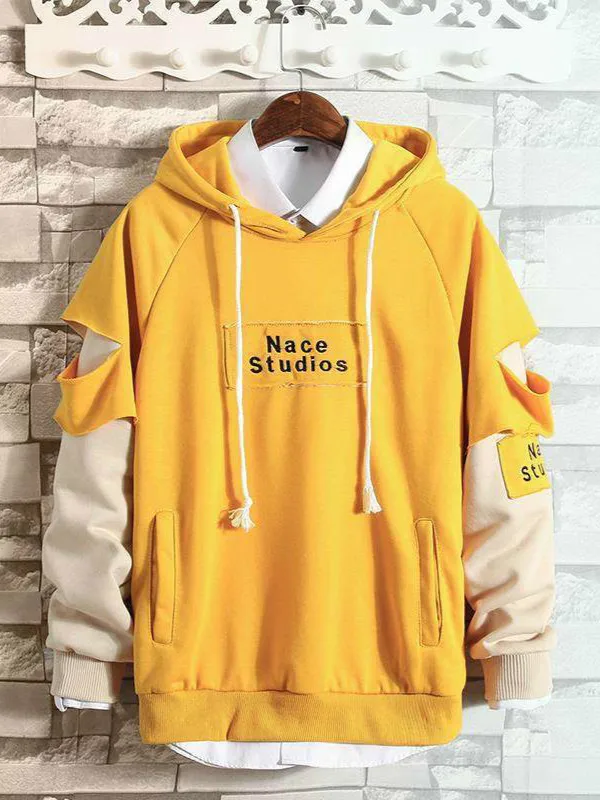 

Men's Sweatshirt Hoodies Spring And Autumn Hoodie Students Korean Version Plus Fleece Hip Hop Streetwear High Quality Harajuku