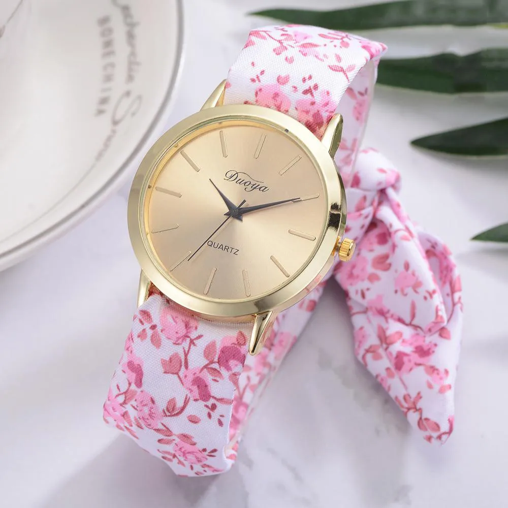 

часы Women's Flower Star Bow Wristwatch Scarf Band Party Casual Watch relogio feminino Montre Femme gifts for women dropshipping