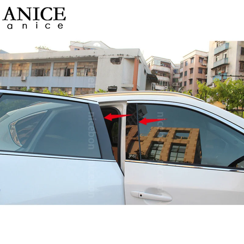 10 шт. Блестящий зеркальный эффект окошко центральный столб крышка отделка