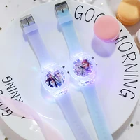 frozen watch princess aisha student color silicone luminous watch provides dazzling color for girls to watch children