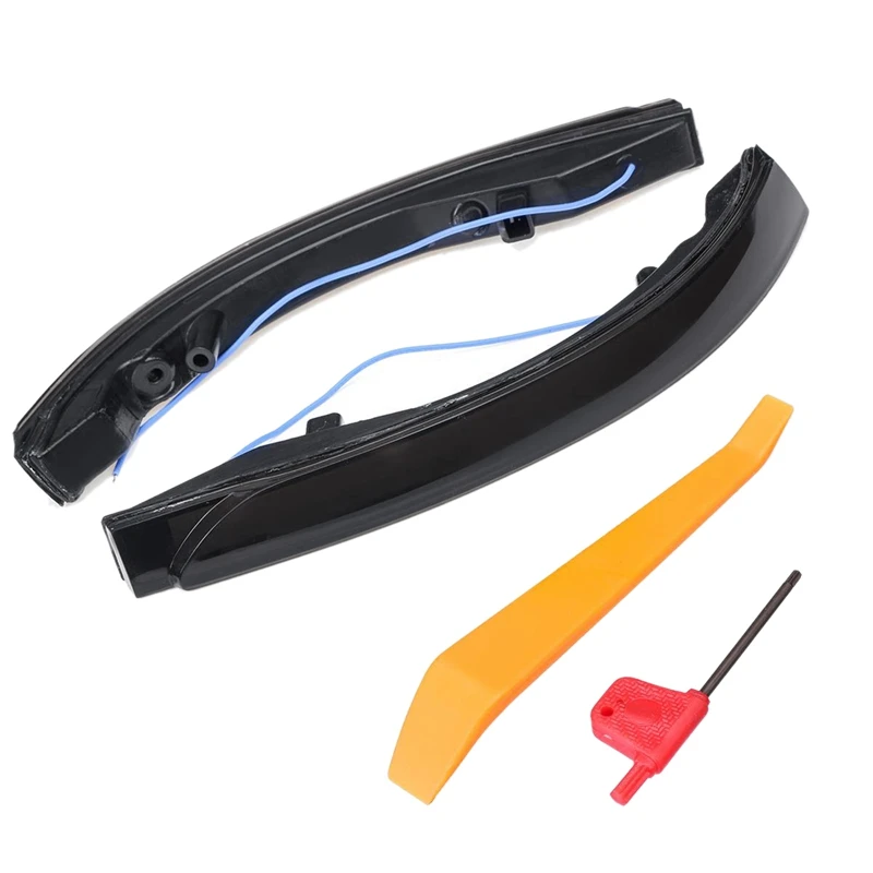 2 предмета Динамический светодиодный поворотник светильник Зеркало заднего вида