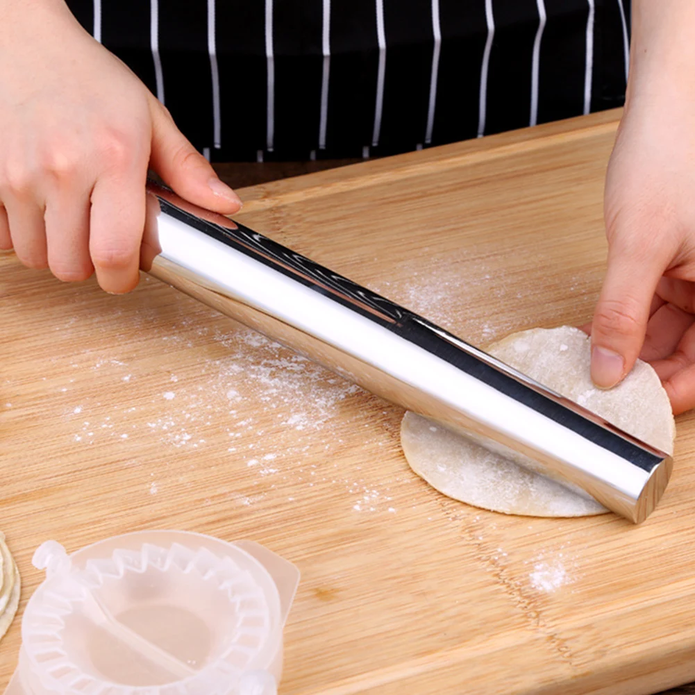 

304 stainless steel Christmas rolling stick baking tool pressing stick rolling stick rolling dumpling skin rolling stick
