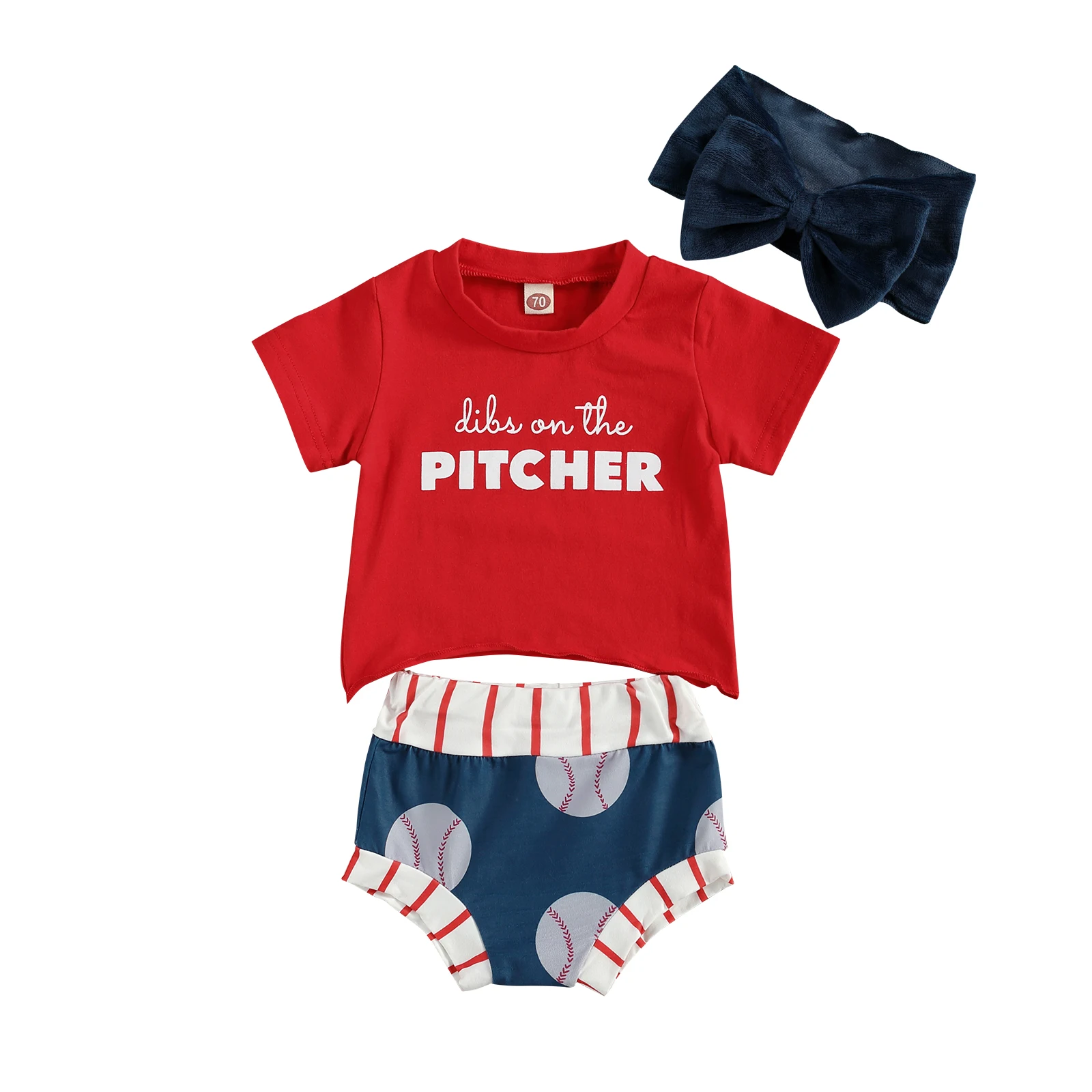 

Valentines Days Infant Baby Girls Boys Clothes Sets 3pcs Short Sleeve T Shirts Tops Pattern/Snakeskin Shorts Headband