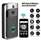 Умный дверной звонок с Wi-Fi, беспроводной Видеозвонок для квартир, звонок для телефона, домашняя камера видеонаблюдения