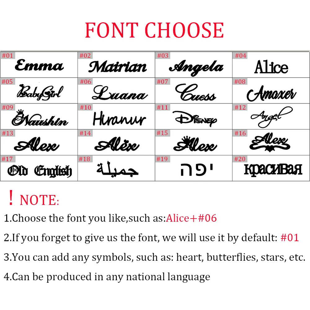 

Mini-world Trend New High Quality Stainless Steel Custom Old English Single Letter Birthday Anniversary Gift For Girlfriend