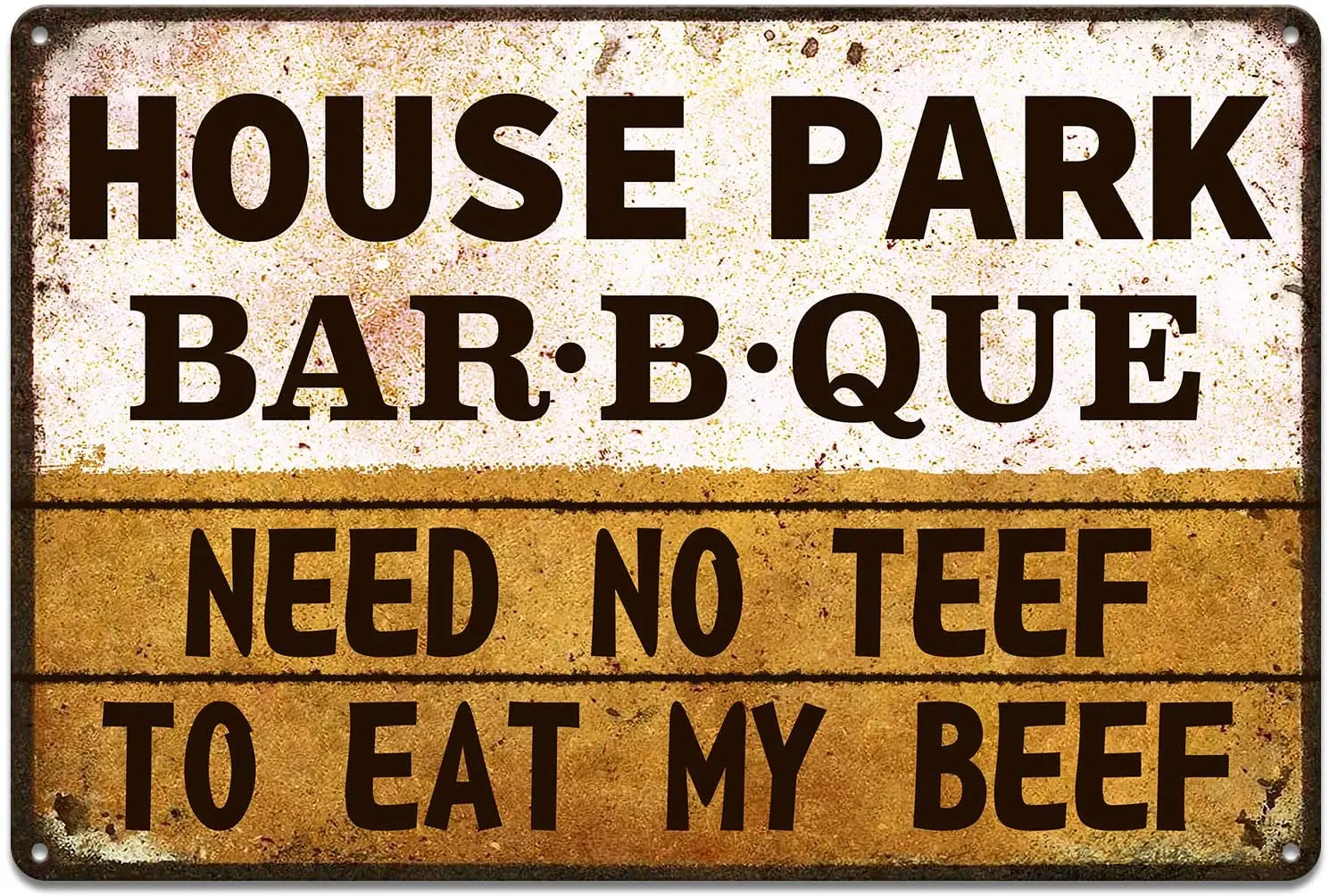 

Eat My Beef House Park BBQ Sign para barbacoa Smoker bar, restaurante