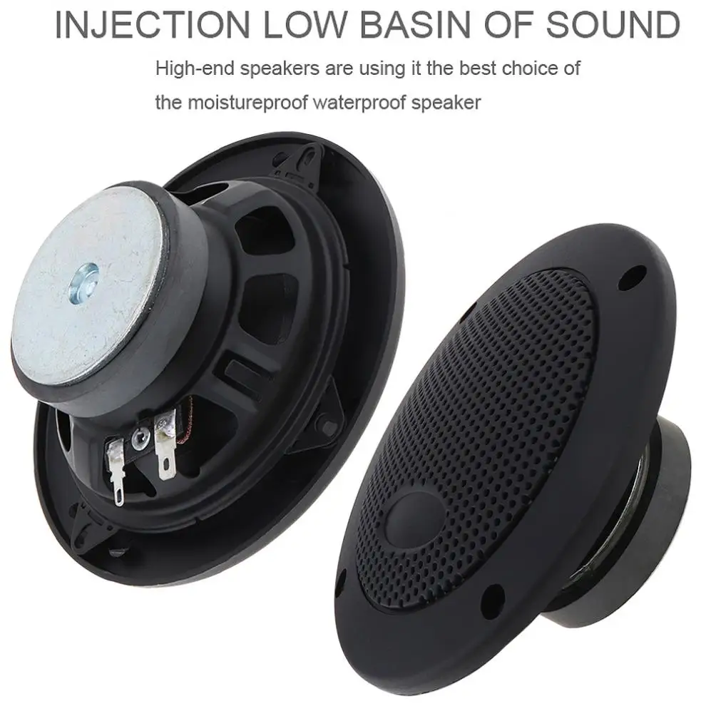 Автомобильный коаксиальный Hi-Fi динамик 2 шт. 4 дюйма 80 Вт автомобильная