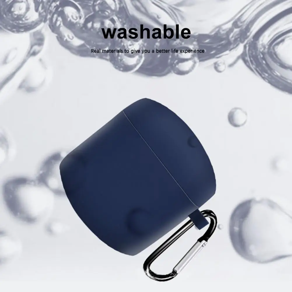 

Силиконовый чехол удобный силиконовый с карабином ремешок пылезащитный чехол для хранения наушников Защитный чехол силиконовый чехол