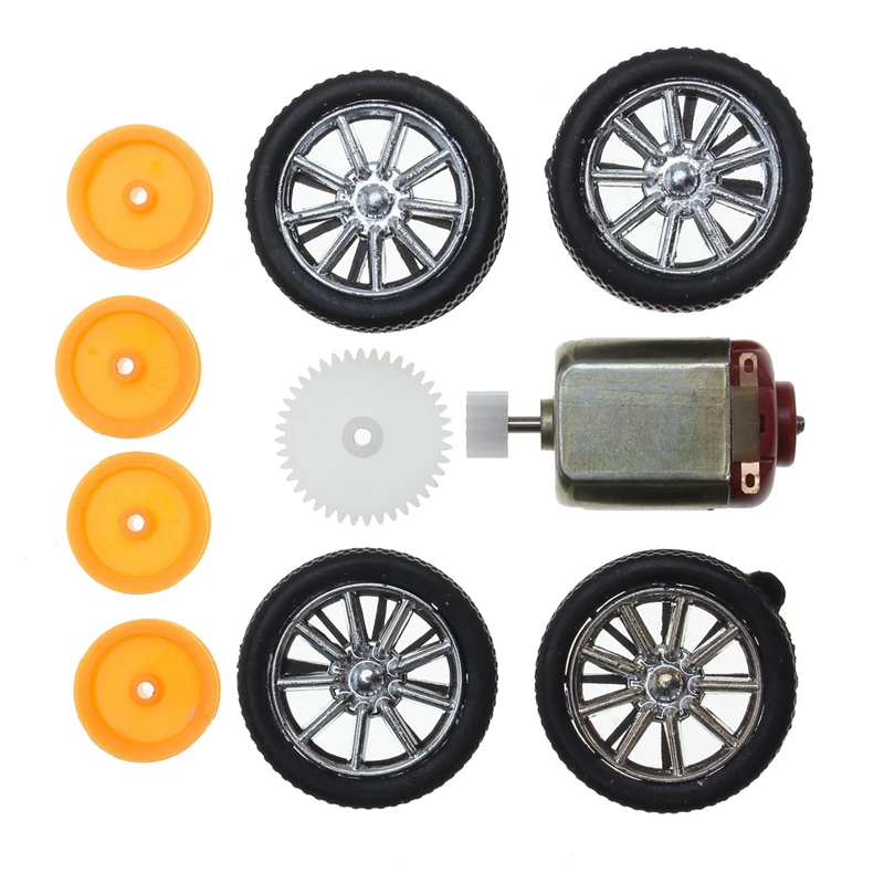 DIY деревянный ручной четырехколесный привод Электрический автомобиль без