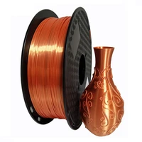 silk pla orange 3d printer filament 1 75mm 1kg silky shine shiny 3d printing material metal feel silk print filament