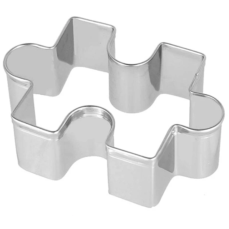 

20 PCS Stainless Steel Cake Mould,Jigsaw Shaped Cookie Cutters Mold Biscuit Baking Tools Accessories Pastry Cutter Set