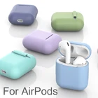 Мягкий силиконовый чехол для Airpods 12, защитный чехол из ТПУ для беспроводных наушников