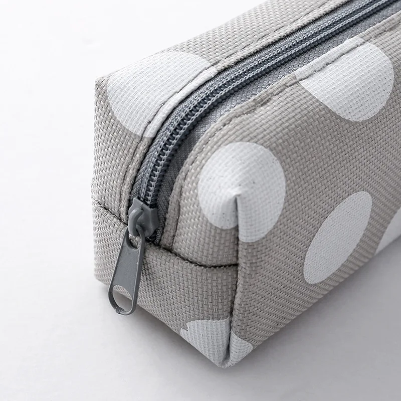 Kawaii Creative Canvas Pencil Case High Capacity Pen Bags Cute Lattice Letter Bag School Supplies Korean Stationery | Канцтовары для