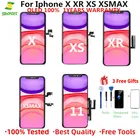 Pantalla X ЖК-дисплей для iPhone X XS XSMax XR 11 для OLED TFT сенсорный экран дигитайзер сборка для iphone X ЖК-экран