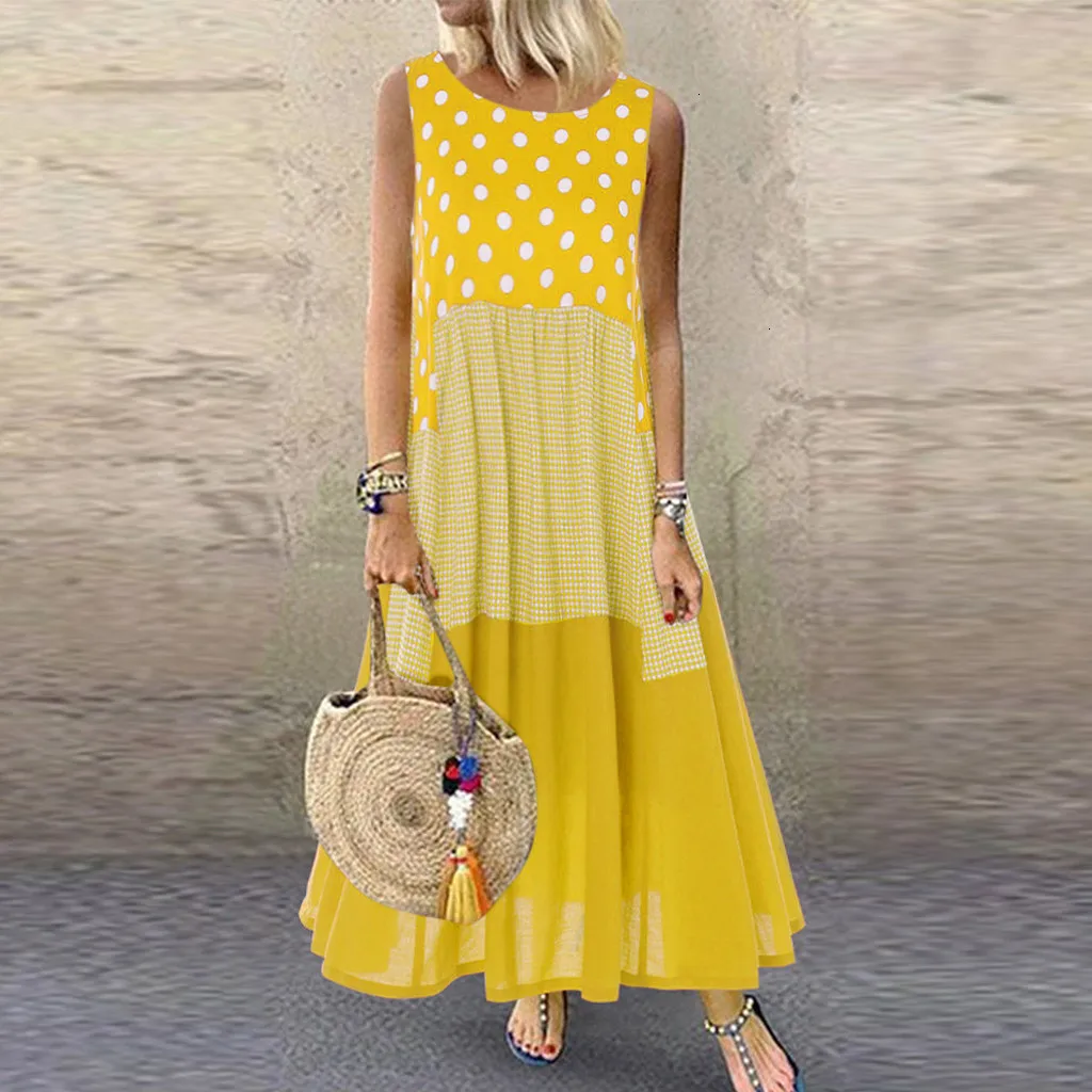 Женское винтажное платье в стиле бохо больших размеров 5XL с волнистым принтом без