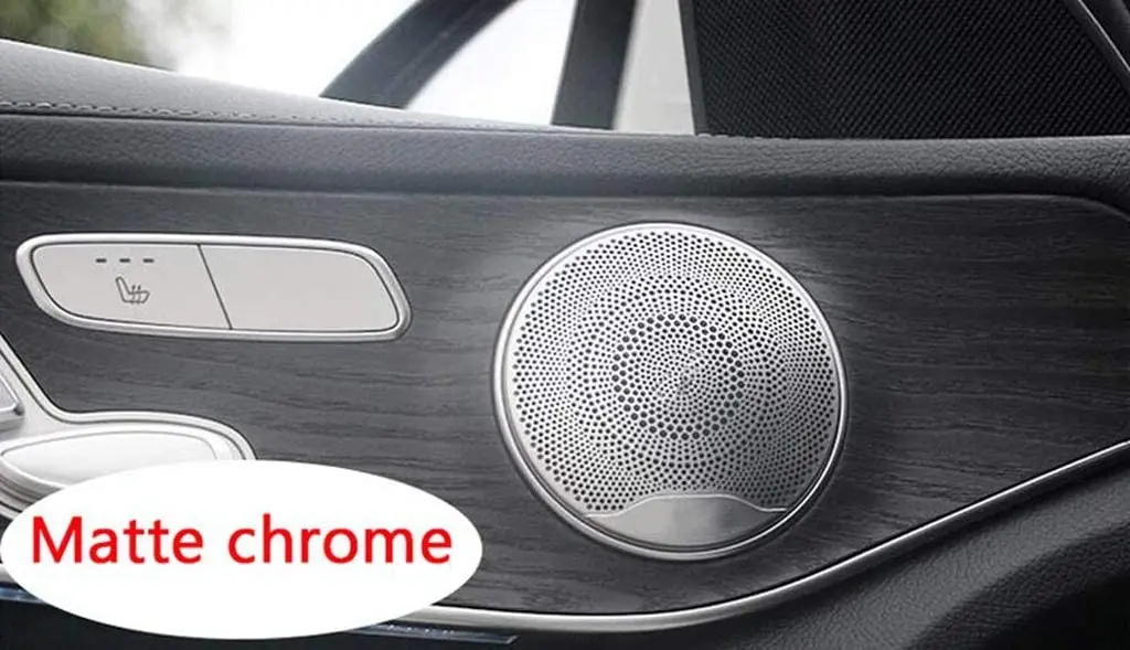 Крышка громкоговорителя двери из нержавеющей стали 304 для Mercedes Benz C Class W205 2015 2018 GLC